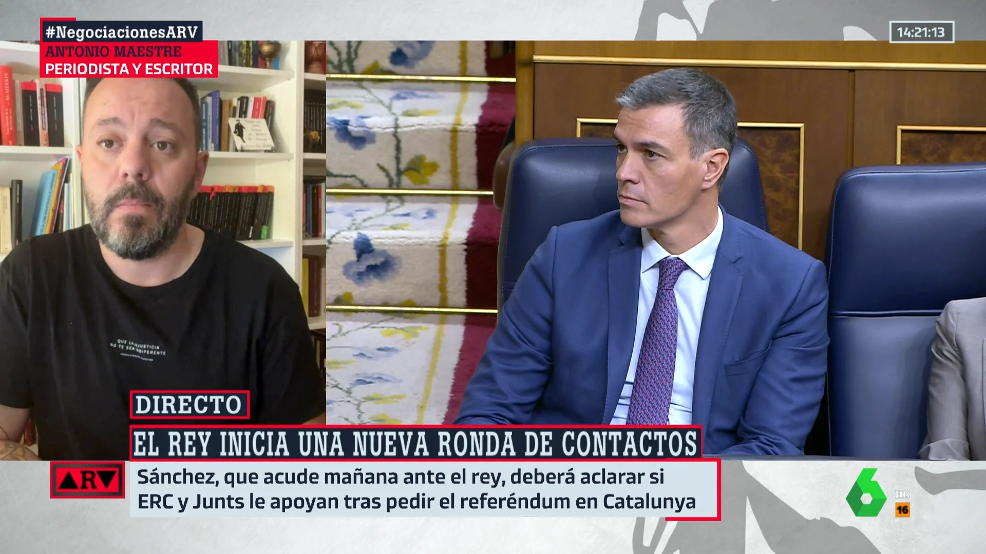 Antonio Maestre se moja: "Tengo muy claro que va a haber investidura de Sánchez y que el referéndum no va a ser una condición"