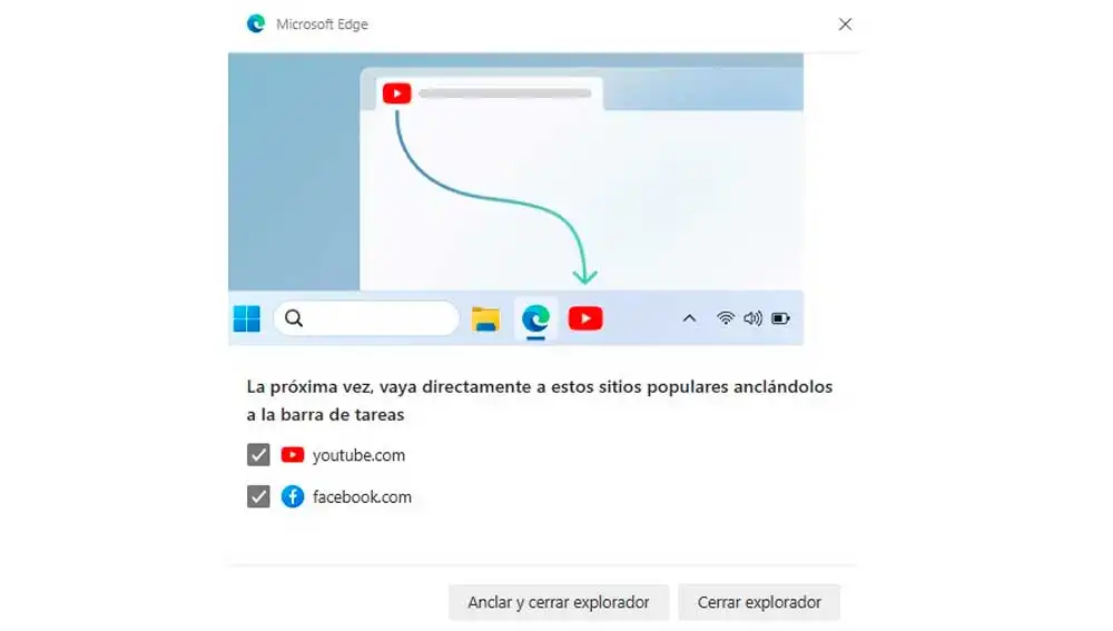 Anclando webs a la barra de estado Anclando webs a la barra de estado