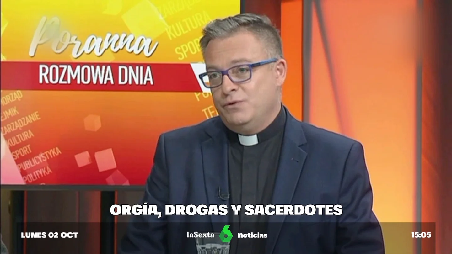 Imagen del cura implicado por presuntamente organizar fiestas sexuales con otros sacerdotes. Un cura polaco organiza una orgía en la casa parroquial que acaba con un infarto