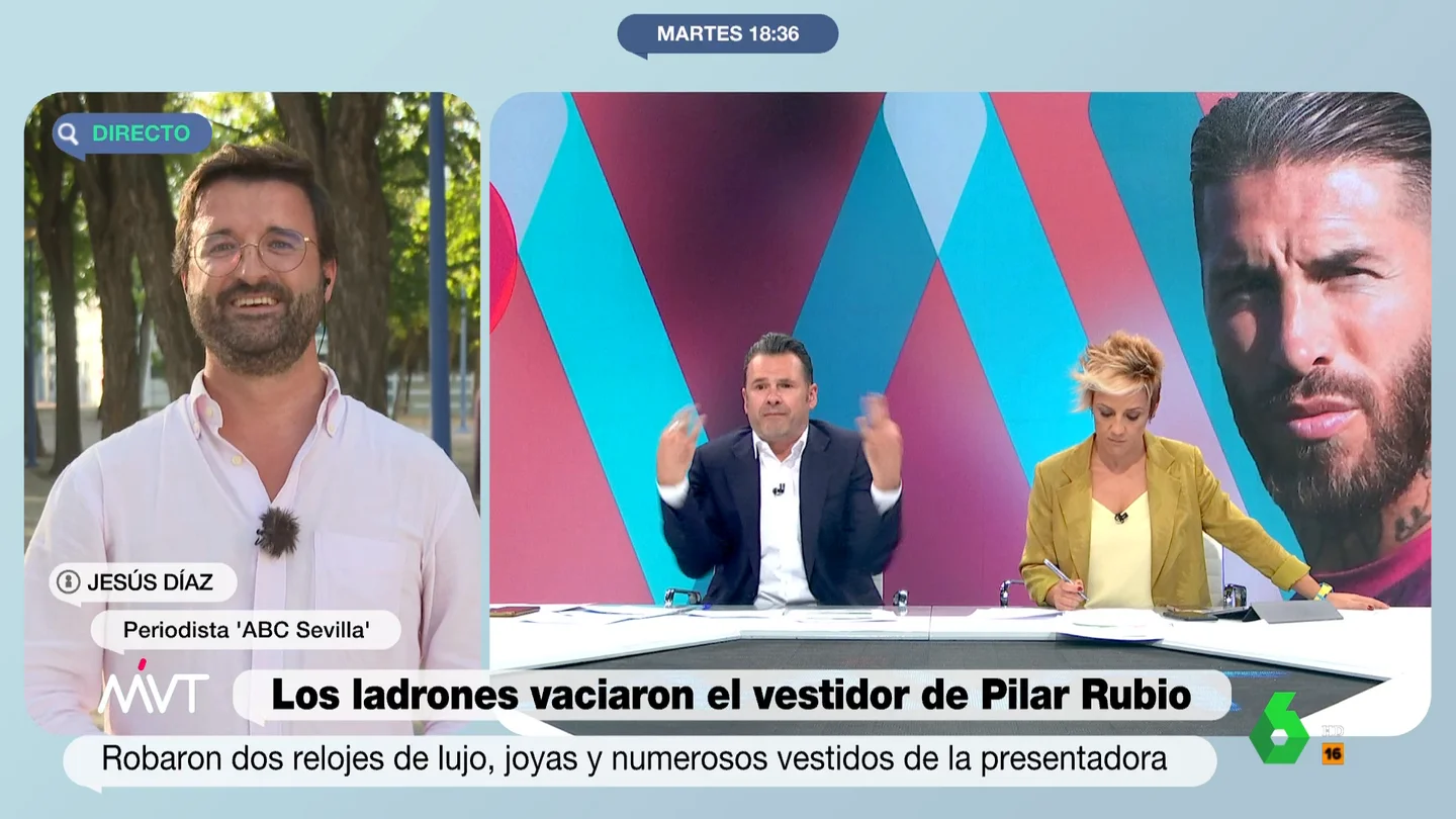 Iñaki López, indignado Iñaki López, indignado