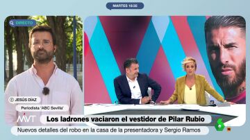 Jesús Díaz desvela los detalles del robo a Pilar Rubio y Sergio Ramos: "Se llevaron numerosos vestidos de ella"