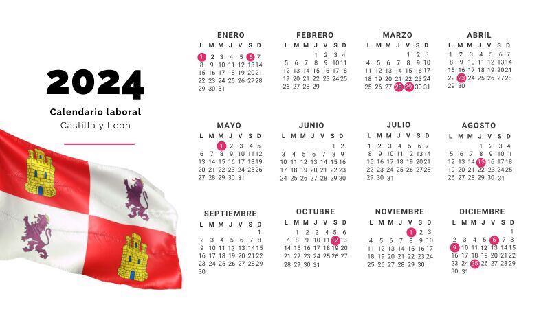 Calendario laboral de Castilla y León 2024: todos los festivos para el año que viene