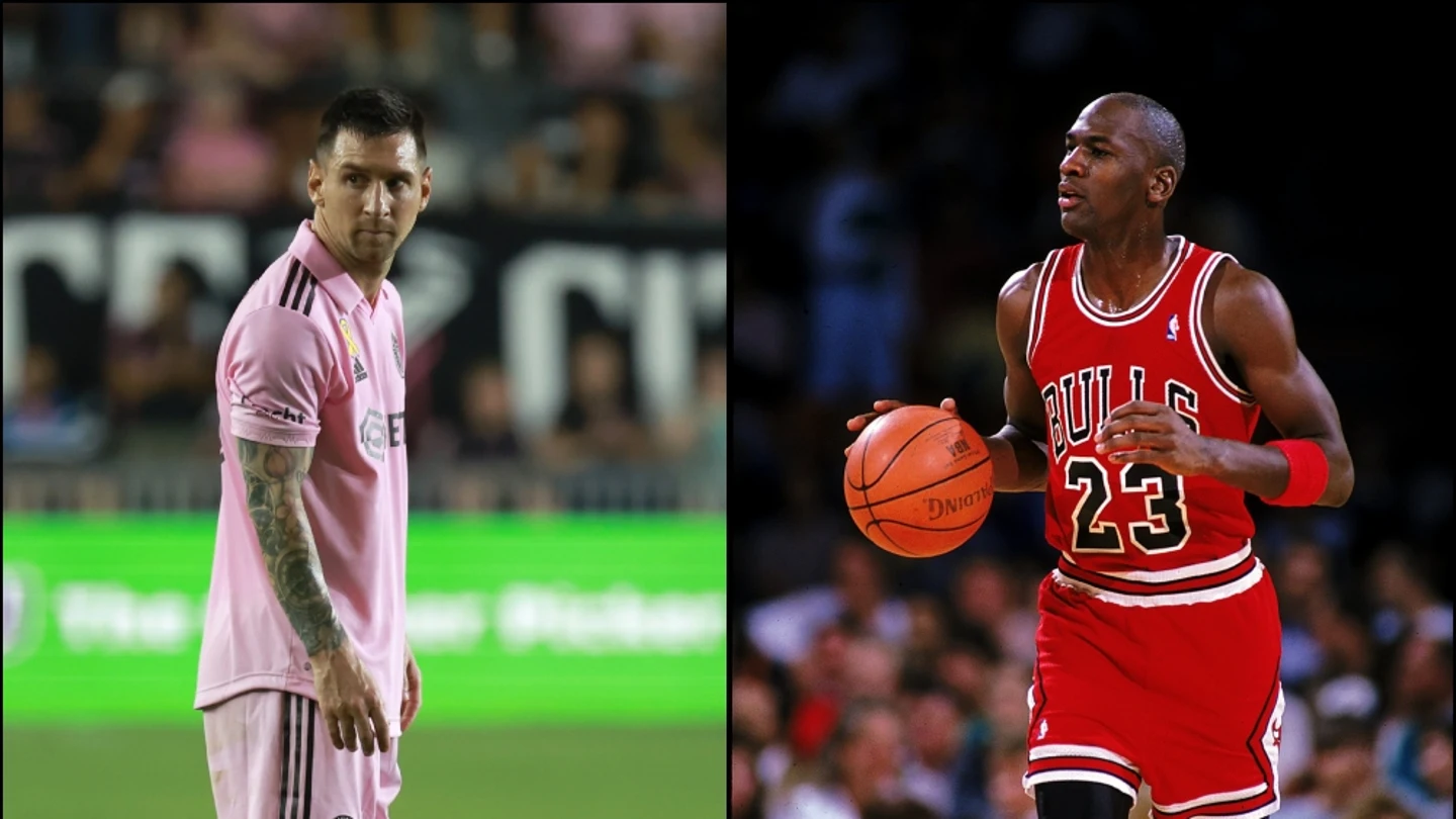 Leo Messi y Michael Jordan Leo Messi y Michael Jordan