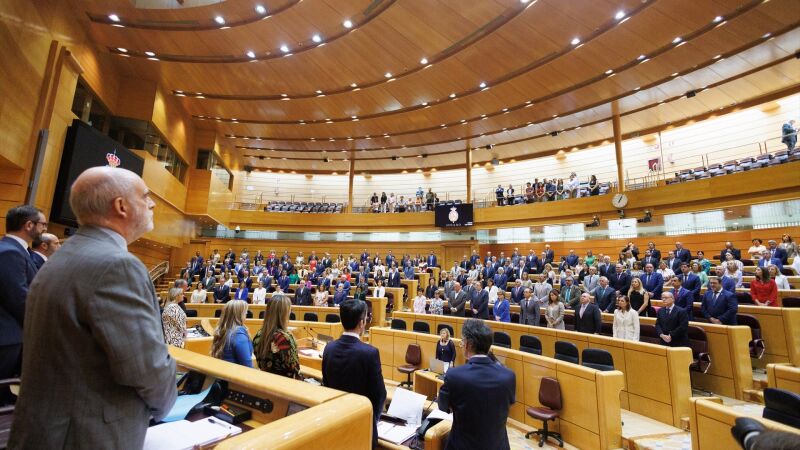 El Hemiciclo del Senado, este martes, donde el PP presentó una moción contra la amnistía.