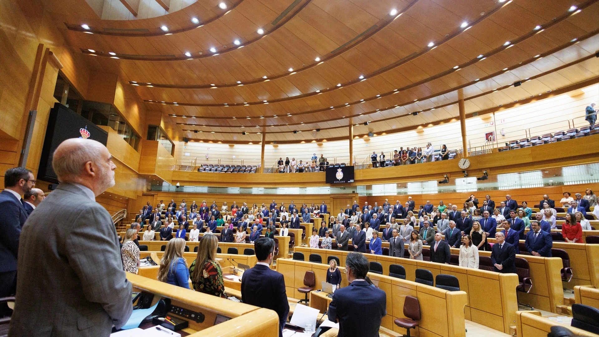 El Hemiciclo del Senado, este martes, donde el PP presentó una moción contra la amnistía.