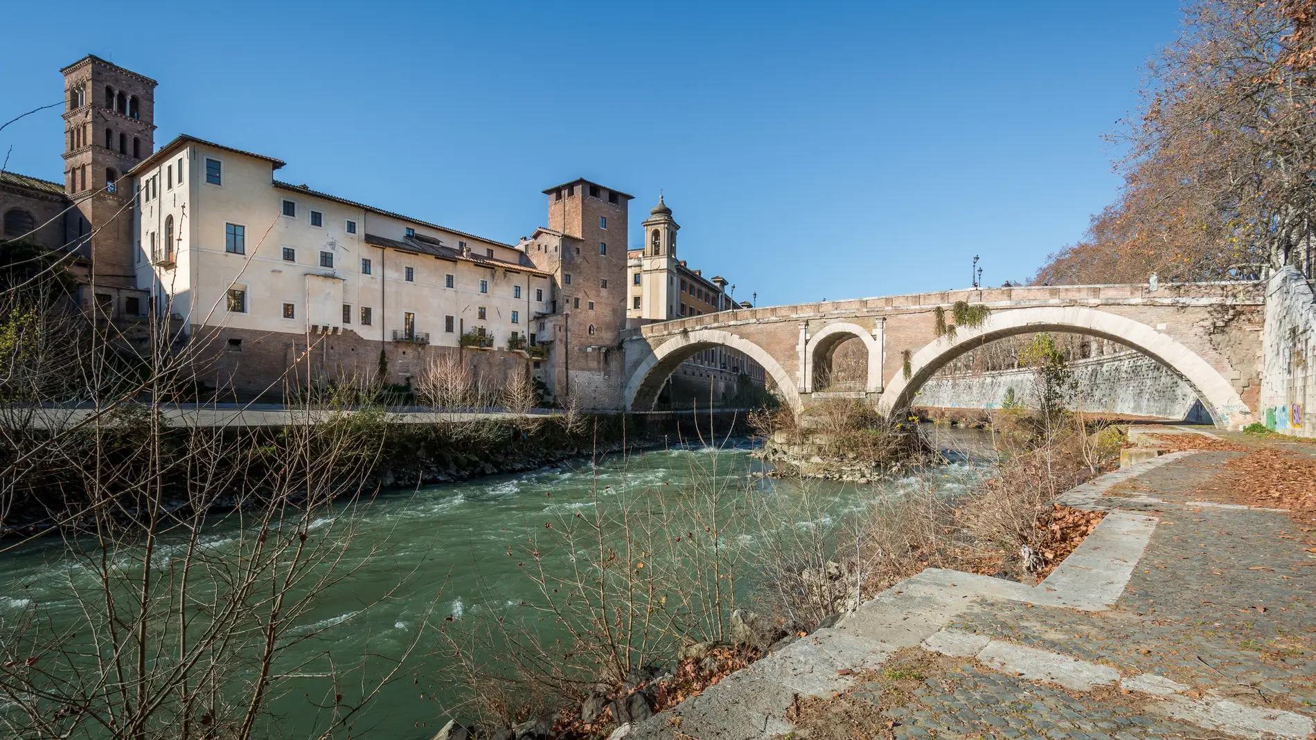 Puente de Fabricio, en Roma