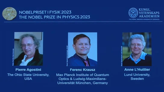 Nobel de Fisica 2023 para los cientificos que iluminaron el mundo de los electrones Nobel de Fisica 2023 para los cientificos que iluminaron el mundo de los electrones