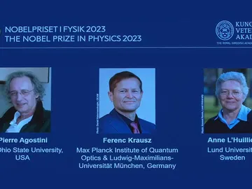 Nobel de Fisica 2023 para los cientificos que iluminaron el mundo de los electrones Nobel de Fisica 2023 para los cientificos que iluminaron el mundo de los electrones