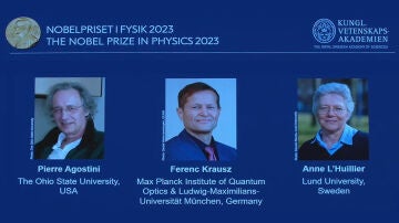 Nobel de Fisica 2023 para los cientificos que iluminaron el mundo de los electrones