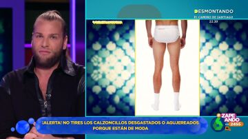"Es un despropósito": el análisis de Eduardo Navarrete sobre la nueva moda de llevar calzoncillos rotos