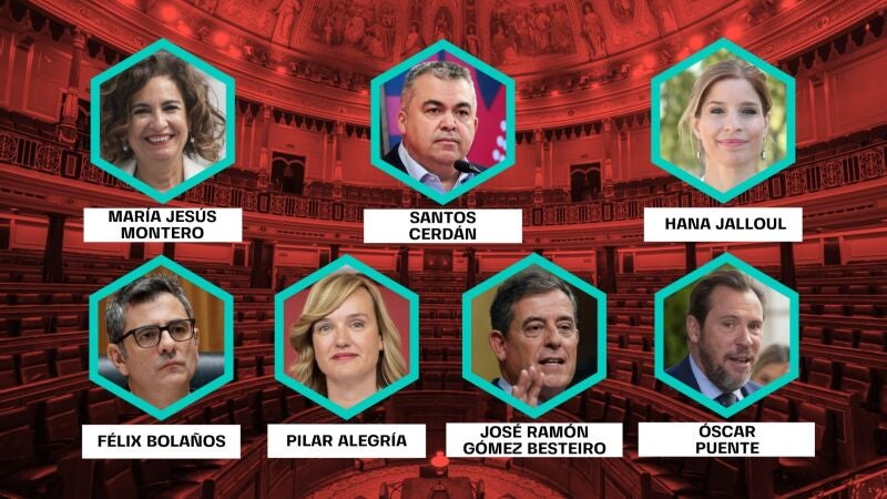 El equipo negociador de Pedro Sánchez en busca de la investidura