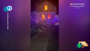 Unos vecinos avisan a los bomberos al ver la decoración de Halloween de una casa y pensar que está en llamas