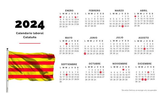 Calendario Laboral de Cataluña 2024: Calendario Laboral de Cataluña 2024: