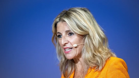 La líder de Sumar, Yolanda Díaz, interviene en el foro de 'La Vanguardia'. La líder de Sumar, Yolanda Díaz, interviene en el foro de 'La Vanguardia'.
