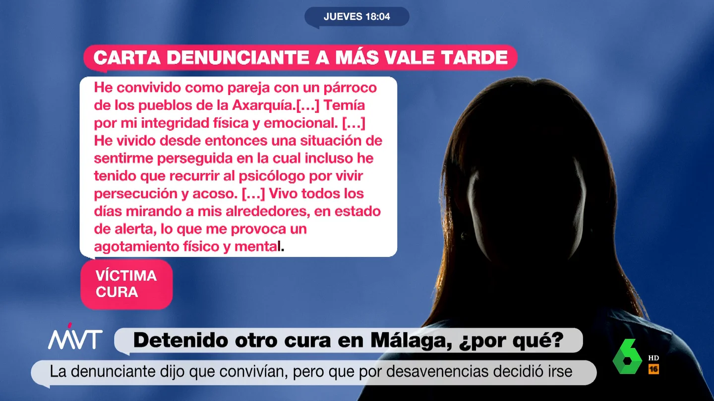 Carta de la exnovia del cura acosador a MVT Carta de la exnovia del cura acosador a MVT