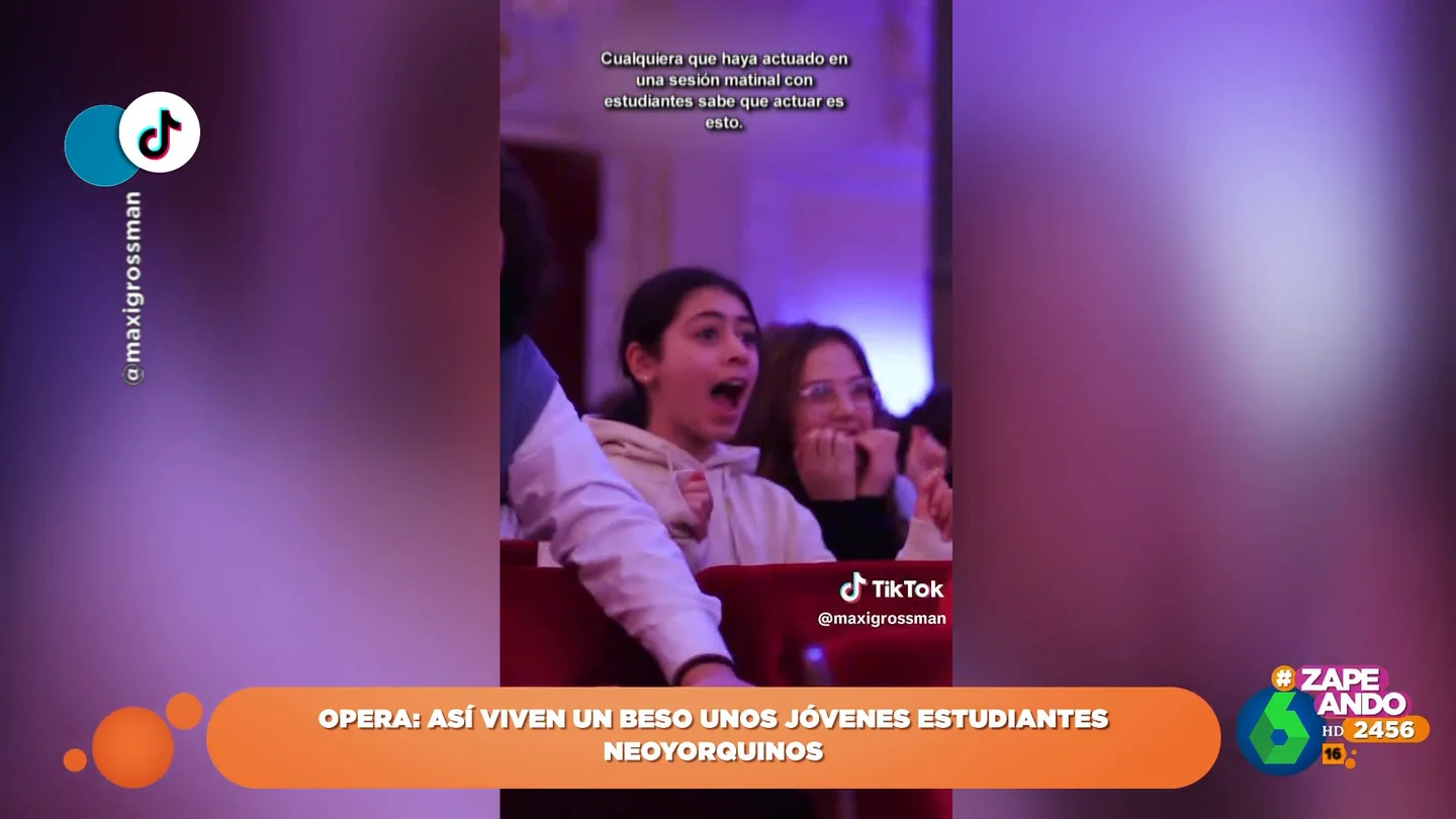 La reacción viral de unos niños neoyorquinos a ver un beso en la ópera La reacción viral de unos niños neoyorquinos a ver un beso en la ópera