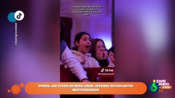 La reacción viral de unos niños neoyorquinos a ver un beso en la ópera