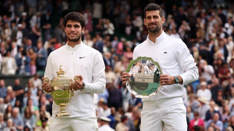 Carlos Alcaraz y Novak Djokovic