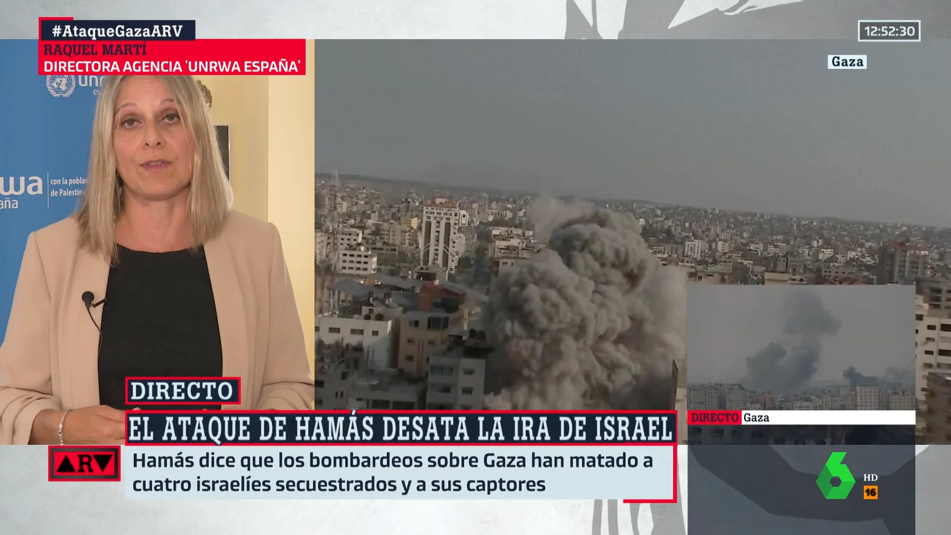 Raquel Martí, sobre la guerra en Israel: "Los ataques de Hamás no justifican la masacre contra la población civil de Gaza"