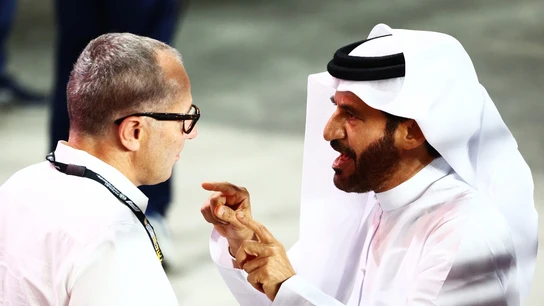 Ben Sulayem charla con Domenicali Ben Sulayem charla con Domenicali