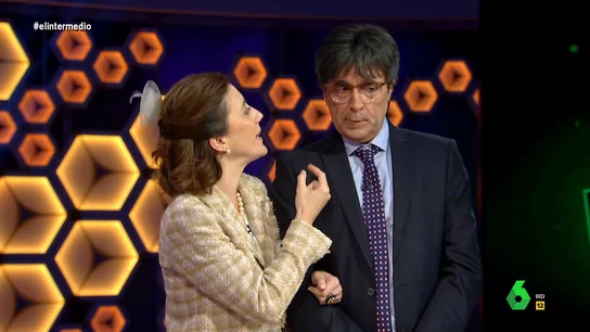 La 'señora bien' enseña a 'Carles Puigdemont' a pronunciar Gerona: "Chirona es donde acabaron tus amiguitos" La 'señora bien' enseña a 'Carles Puigdemont' a pronunciar Gerona: "Chirona es donde acabaron tus amiguitos"