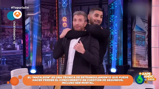 "Casi me estalla la cabeza": la reacción de Pablo Motos tras la llave mataleón de Ilia Topuria "Casi me estalla la cabeza": la reacción de Pablo Motos tras la llave mataleón de Ilia Topuria