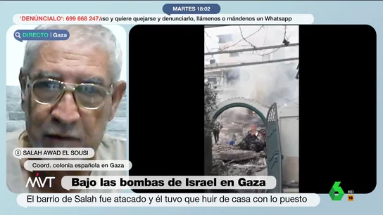 Salah, tras huir del bombardeo israelí que ha destrozado su casa en Gaza: "Van barrio por barrio" Salah, tras huir del bombardeo israelí que ha destrozado su casa en Gaza: "Van barrio por barrio"