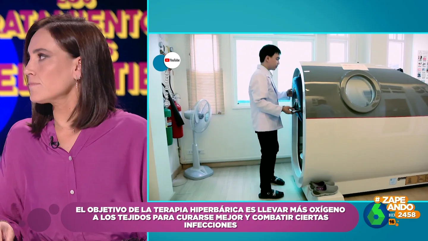 Boticaria García explica en qué consiste la terapia hiperbárica, habitual entre deportistas de élite Boticaria García explica en qué consiste la terapia hiperbárica, habitual entre deportistas de élite