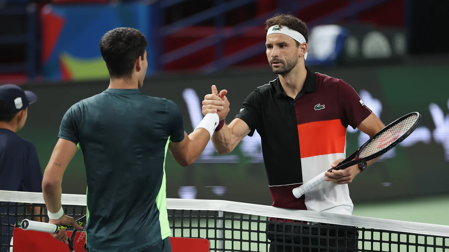 Carlos Alcaraz y Grigor Dimitrov Carlos Alcaraz y Grigor Dimitrov