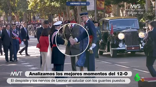 Los detalles y errores de la princesa Leonor en el 12-O que pasaron desapercibidos Los detalles y errores de la princesa Leonor en el 12-O que pasaron desapercibidos