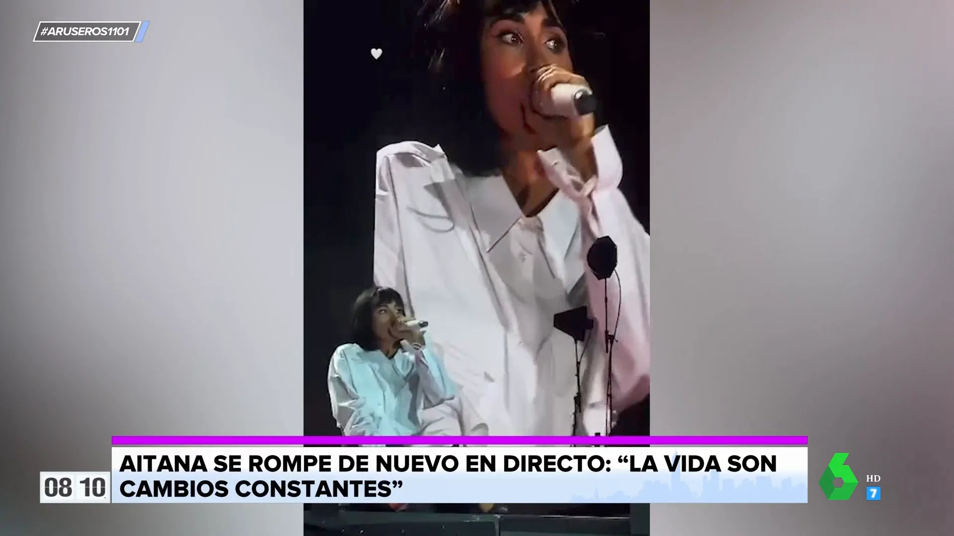 Aitana se emociona tras volver a bailar sus sensuales coreografías en Barcelona: "La vida son cambios"