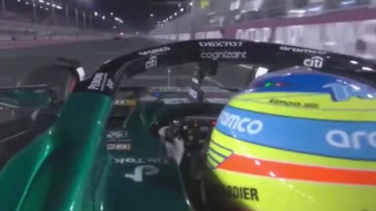 Fernando Alonso en el trazado de Losail Fernando Alonso en el trazado de Losail