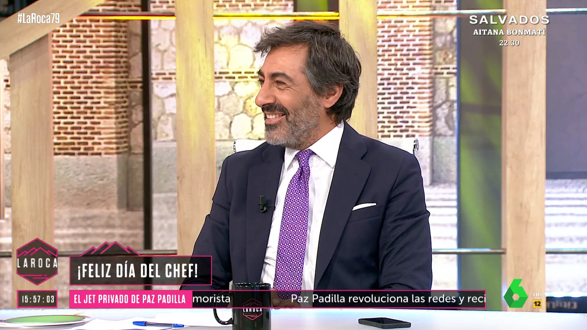 El chiste de Juan del Val que hace que los colaboradores de La Roca se lleven las manos a la cabeza: "Podéis rebobinar y eliminar este momento"