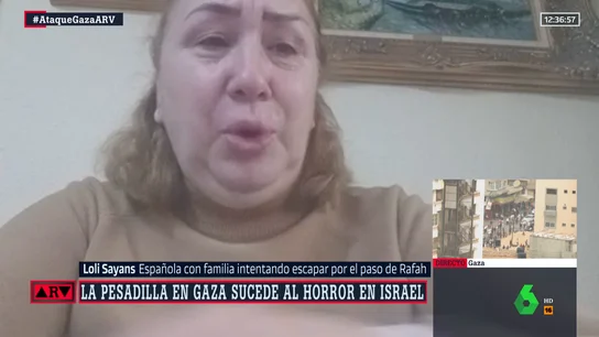 El testimonio de una española cuya familia intenta escapar por el paso de Rafah: "No da tiempo" El testimonio de una española cuya familia intenta escapar por el paso de Rafah: "No da tiempo"