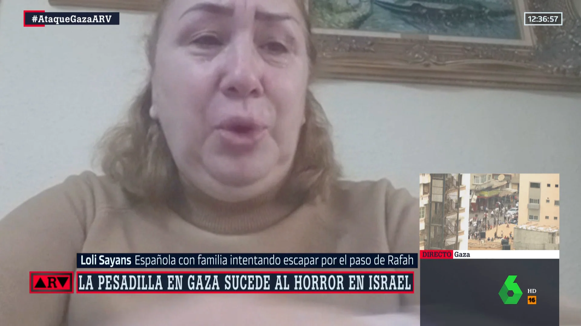 El testimonio de una española cuya familia intenta escapar por el paso de Rafah: "No da tiempo"