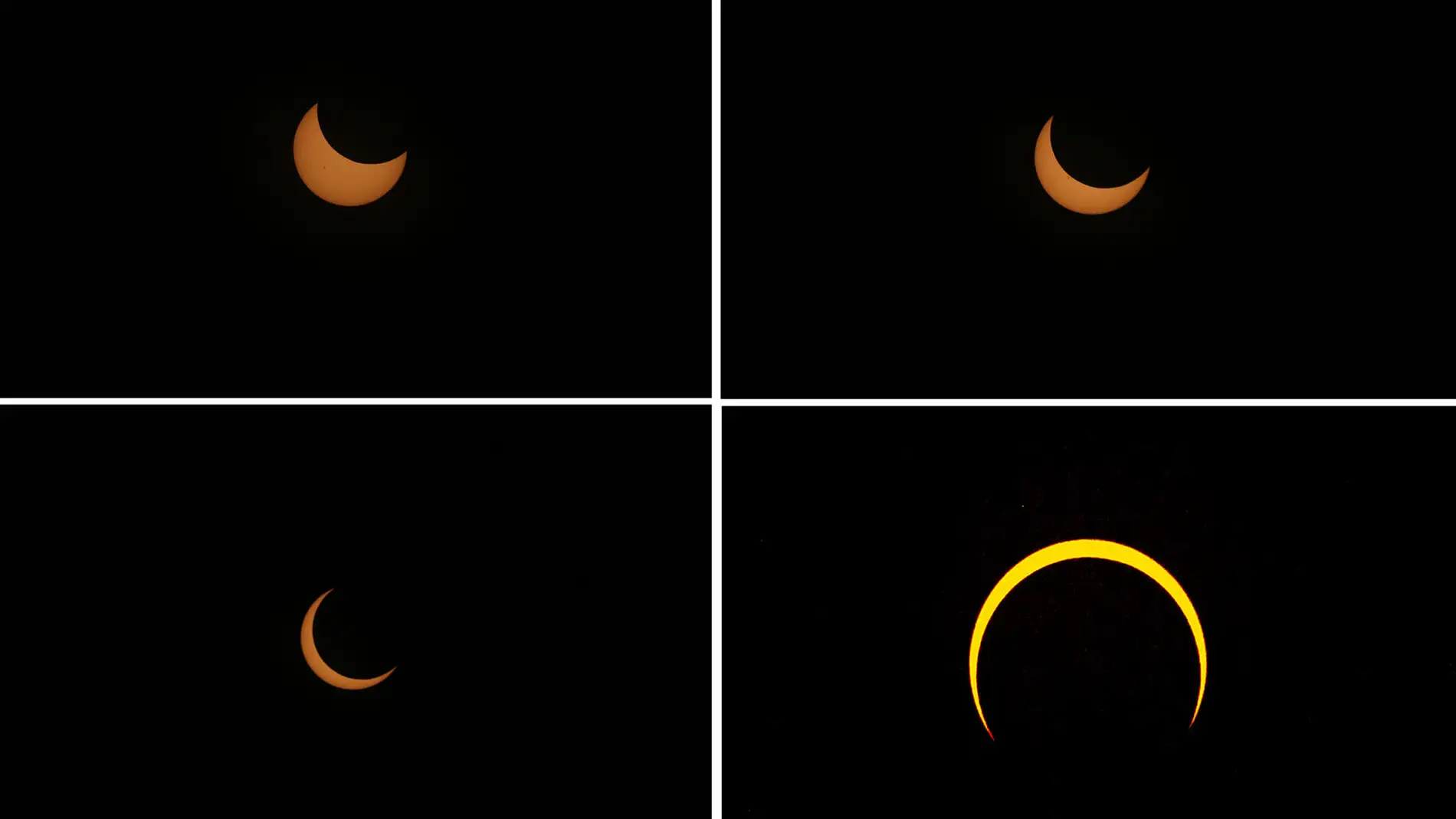 Así se ha visto el eclipse solar anular desde América
