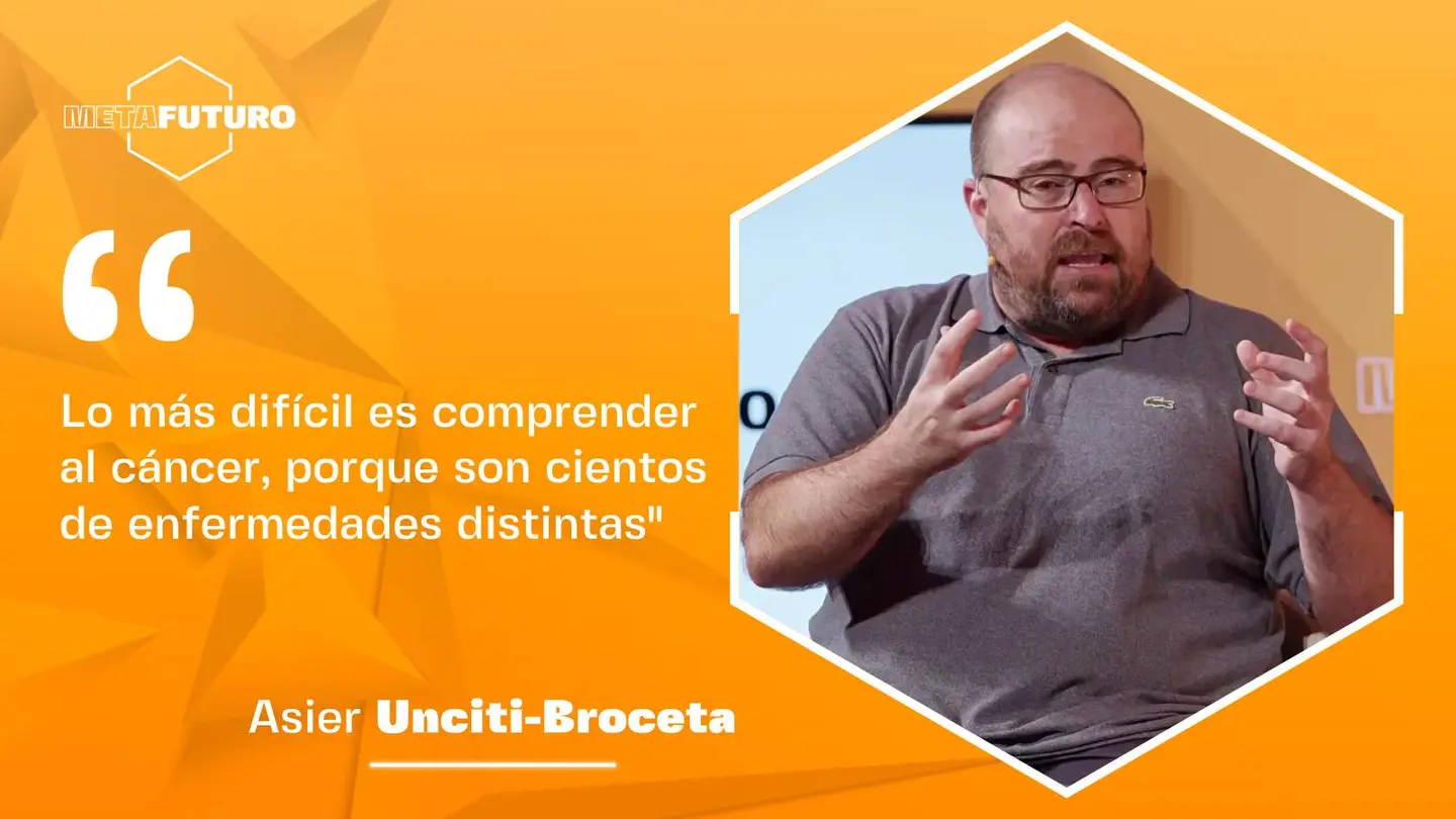 El investigador Asier Unciti-Broceta, en METAFUTURO El investigador Asier Unciti-Broceta, en METAFUTURO