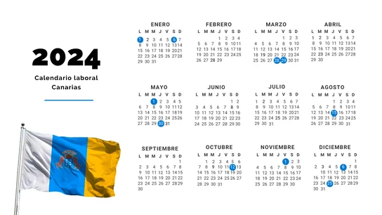 Calendario laboral de Canarias para 2024: todos los días festivos en cada isla Calendario laboral de Canarias para 2024: todos los días festivos en cada isla