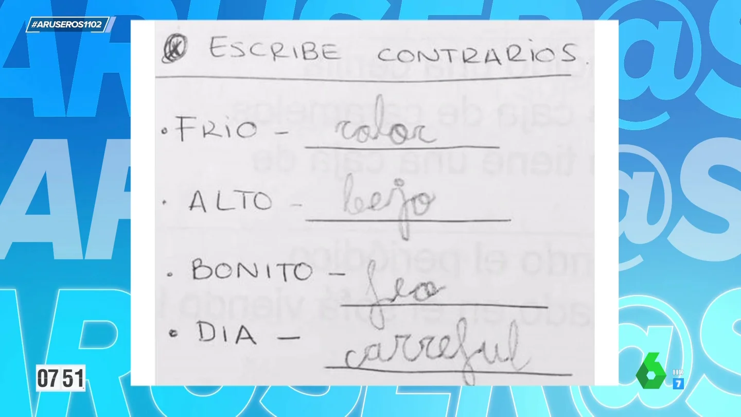 Un niño asegura que lo contrario de "día" es "Carreful": "Seguro que es fan de Bad Bunny" Un niño asegura que lo contrario de "día" es "Carreful": "Seguro que es fan de Bad Bunny"