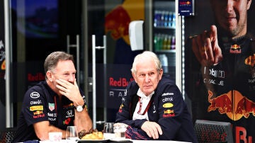 Christian Horner y Helmut Marko