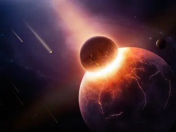 Colisión planetas Colisión planetas