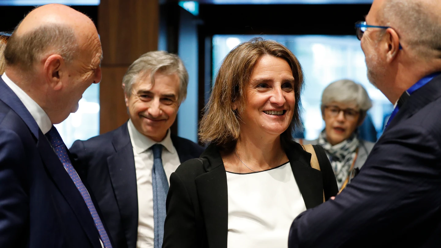 Teresa Ribera, durante la reunión de los ministros de Energía para lograr una reforma eléctrica Teresa Ribera, durante la reunión de los ministros de Energía para lograr una reforma eléctrica