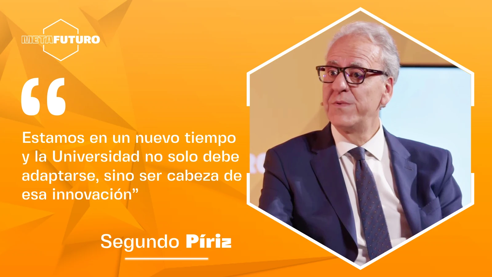Segundo Píriz: "Estamos en un nuevo tiempo y la Universidad no solo debe adaptarse, sino ser cabeza de esa innovación" Segundo Píriz: "Estamos en un nuevo tiempo y la Universidad no solo debe adaptarse, sino ser cabeza de esa innovación"