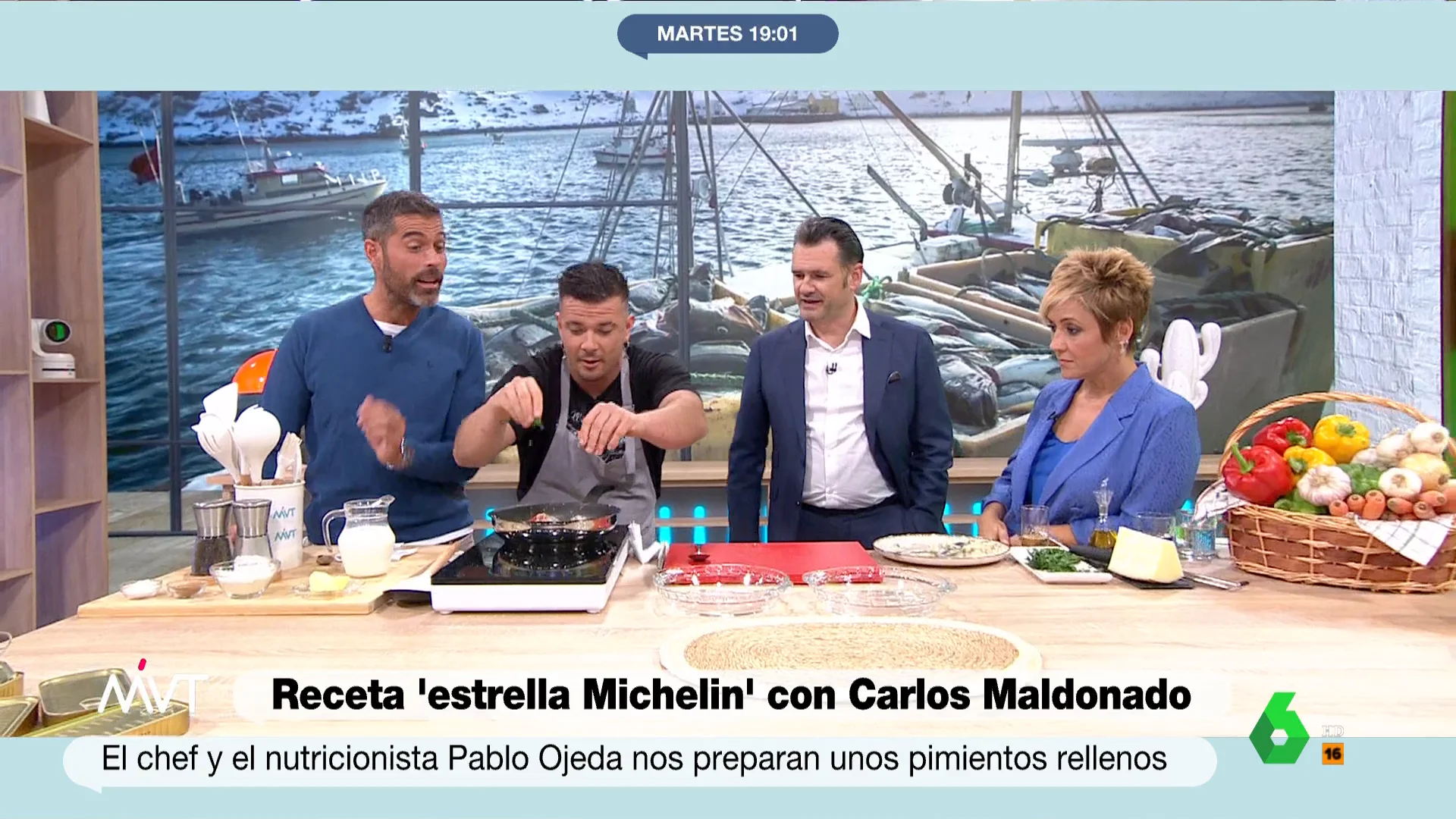 MVT - La receta 'estrella Michelin' de pimientos rellenos de bacalao de Carlos Maldonado