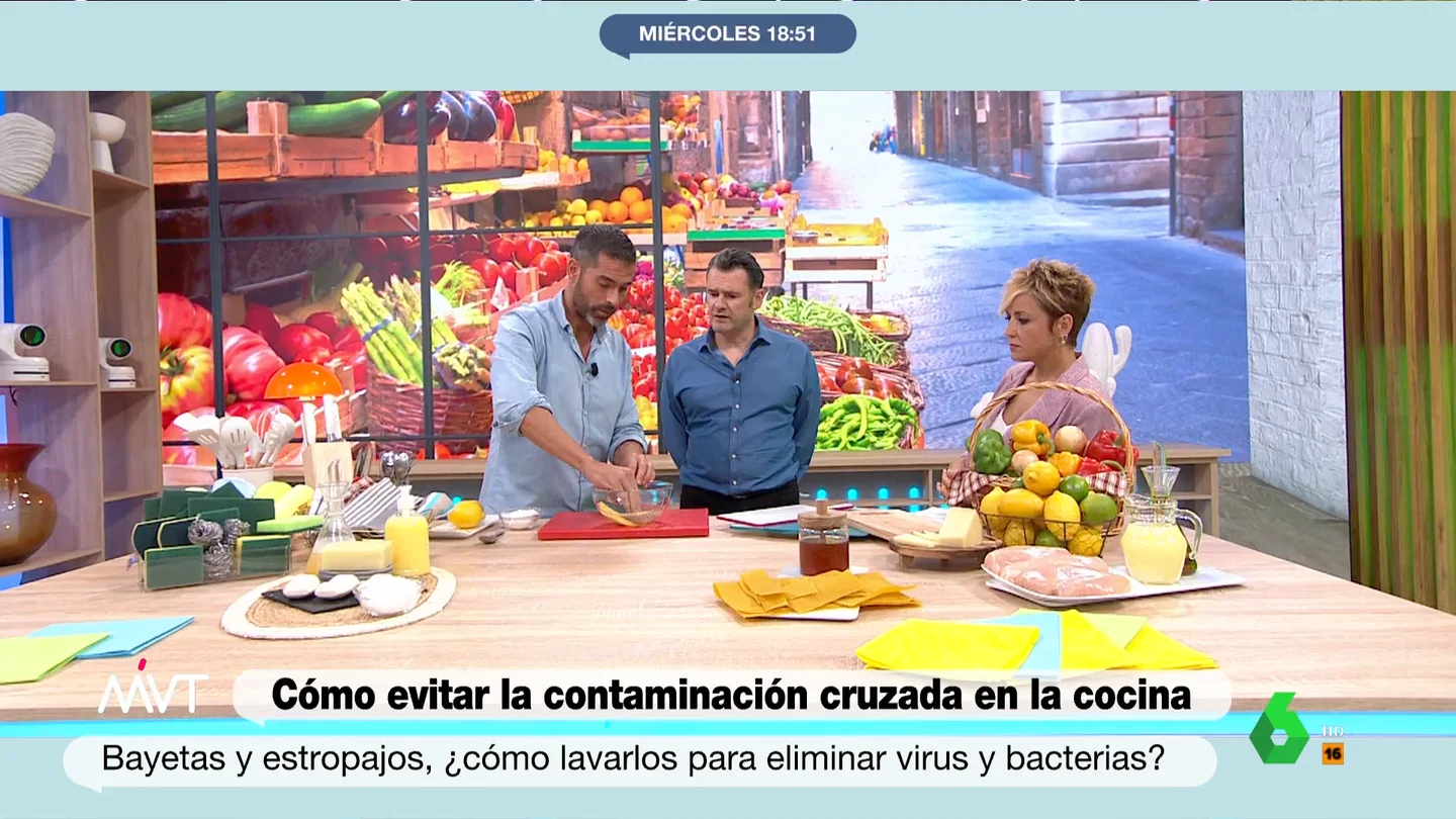 El nutricionista Pablo Ojeda, en Más Vale Tarde. Los consejos de Pablo Ojeda para evitar a contaminación cruzada