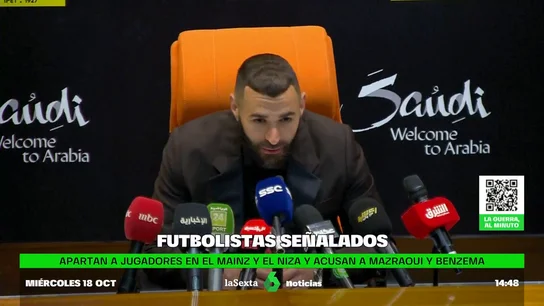 Benzema y futbolistas señalados Benzema y futbolistas señalados