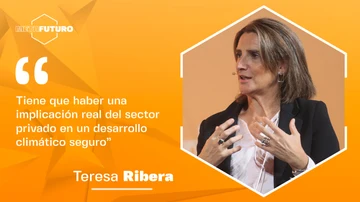 Teresa Ribera: &quot;Tiene que haber una implicación real de las empresas del sector privado en el desarrollo climático seguro&quot;