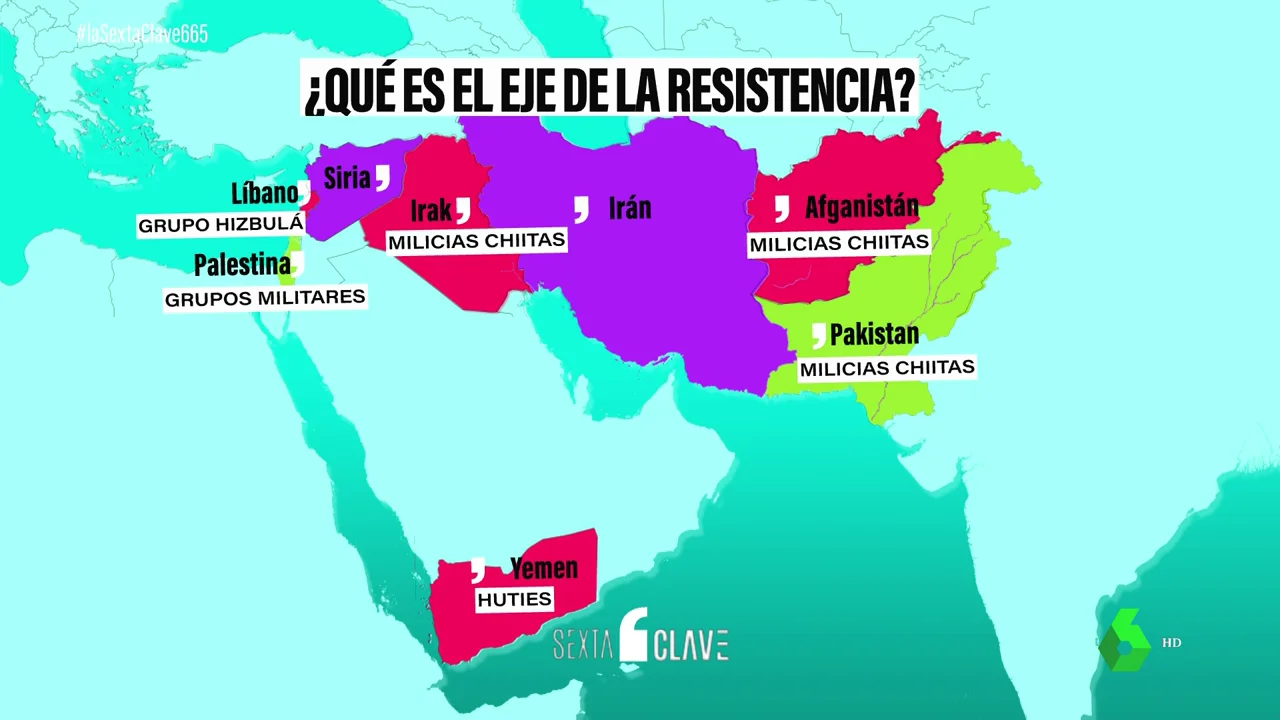 ¿Qué es el Eje de la Resistencia? Así funciona la amenaza de Irán que "hará arrepentirse" a Israel