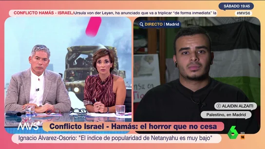 Un palestino residente en Madrid explica que su familia se está despidiendo: "No saben si van a llegar a mañana" Un palestino residente en Madrid explica que su familia se está despidiendo: "No saben si van a llegar a mañana"