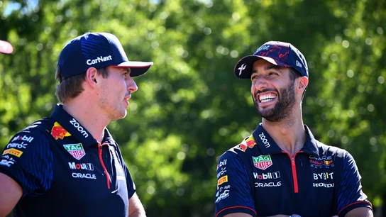 Max Verstappen y Daniel Ricciardo Max Verstappen y Daniel Ricciardo